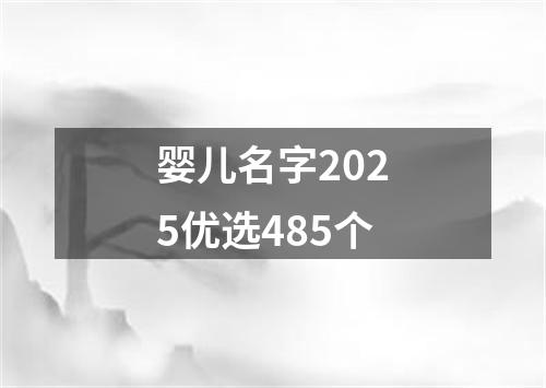 婴儿名字2025优选485个