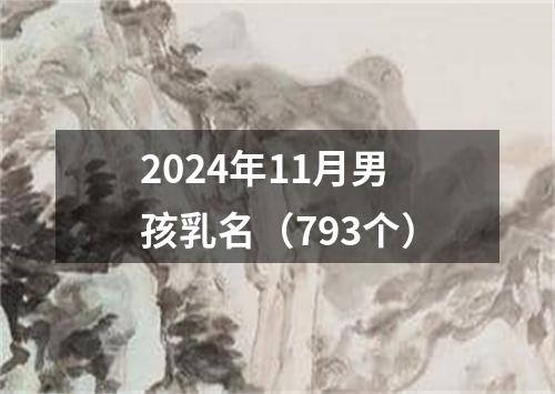 2024年11月男孩乳名（793个）