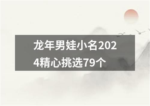 龙年男娃小名2024精心挑选79个