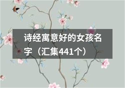 诗经寓意好的女孩名字（汇集441个）