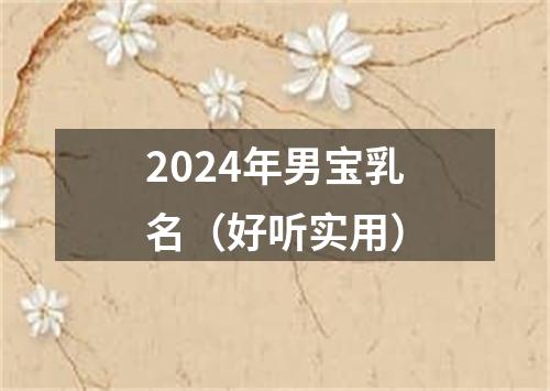 2024年男宝乳名（好听实用）