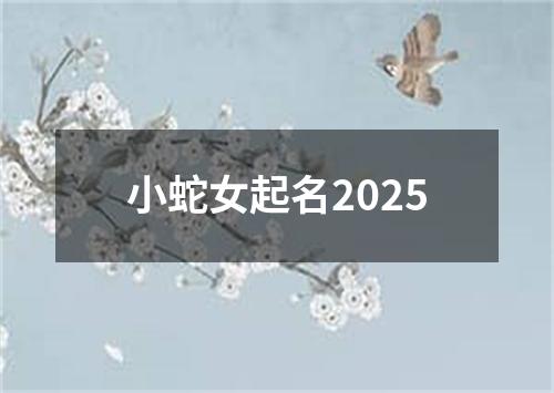 小蛇女起名2025