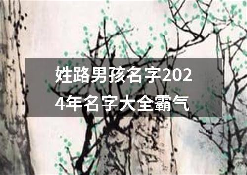 姓路男孩名字2024年名字大全霸气