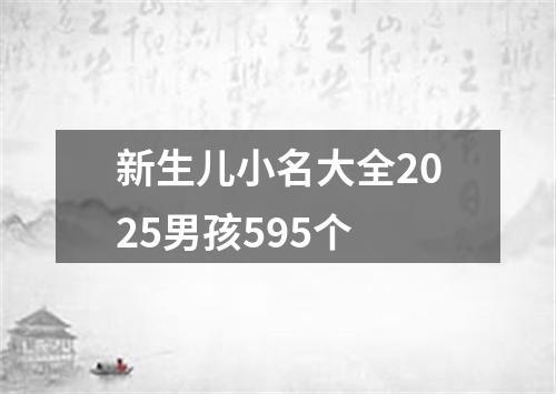 新生儿小名大全2025男孩595个