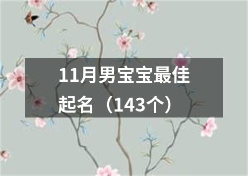 11月男宝宝最佳起名（143个）