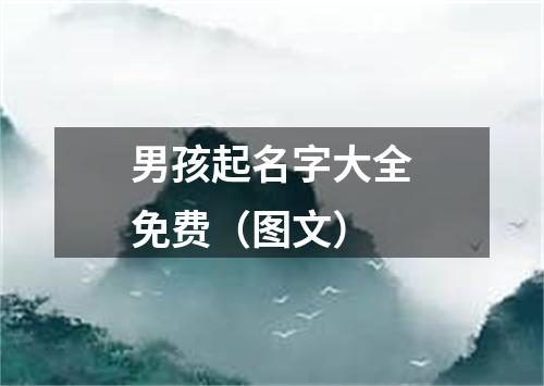 男孩起名字大全免费（图文）