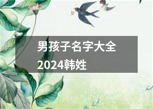 男孩子名字大全2024韩姓