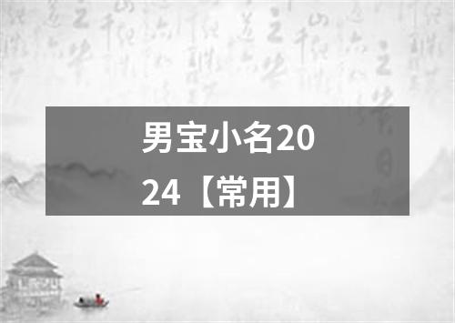 男宝小名2024【常用】