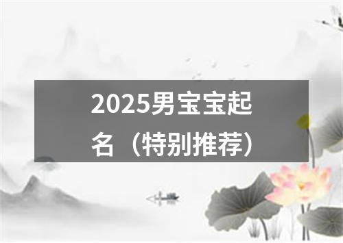 2025男宝宝起名（特别推荐）