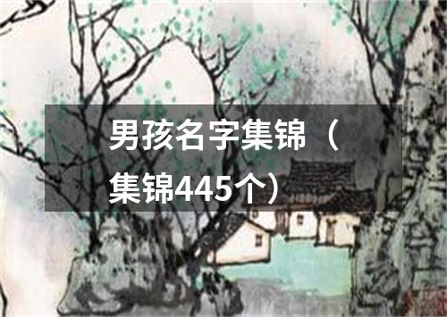 男孩名字集锦（集锦445个）