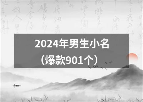 2024年男生小名（爆款901个）