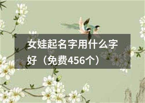 女娃起名字用什么字好（免费456个）