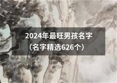 2024年最旺男孩名字（名字精选626个）