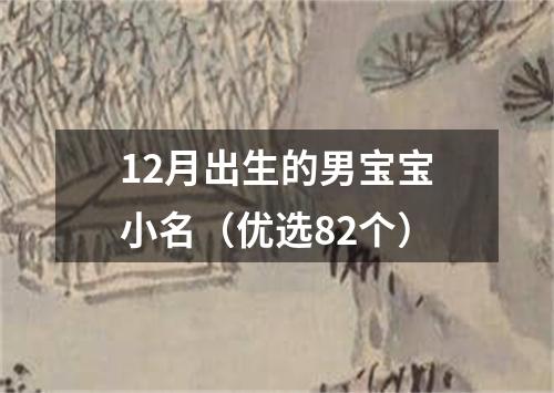 12月出生的男宝宝小名（优选82个）