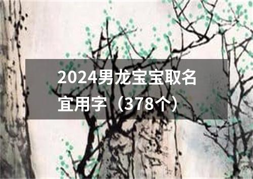 2024男龙宝宝取名宜用字（378个）