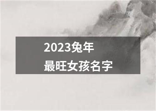 2023兔年最旺女孩名字