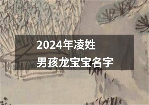 2024年凌姓男孩龙宝宝名字