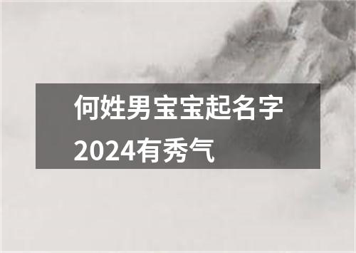 何姓男宝宝起名字2024有秀气