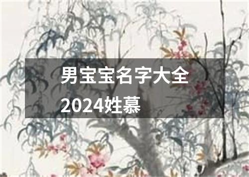 男宝宝名字大全2024姓慕