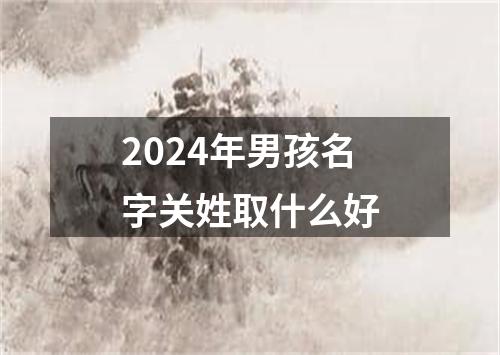 2024年男孩名字关姓取什么好