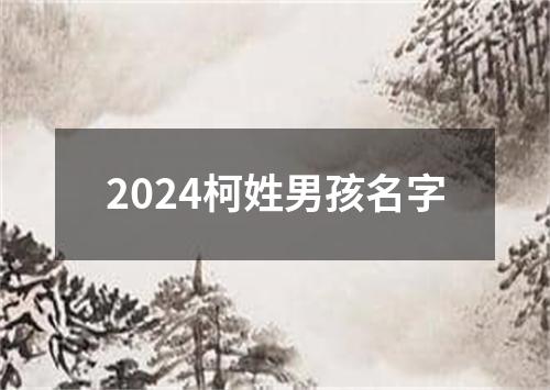 2024柯姓男孩名字