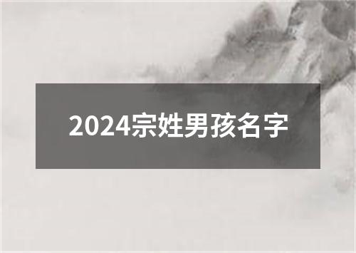 2024宗姓男孩名字