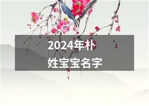 2024年朴姓宝宝名字