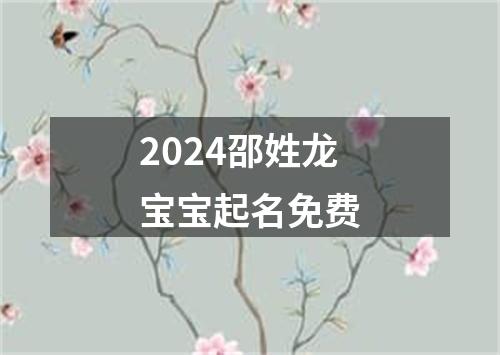 2024邵姓龙宝宝起名免费