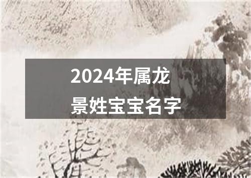 2024年属龙景姓宝宝名字