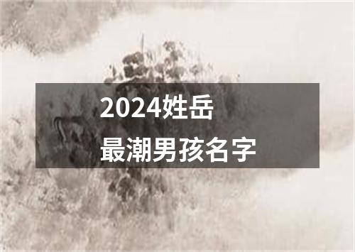 2024姓岳最潮男孩名字