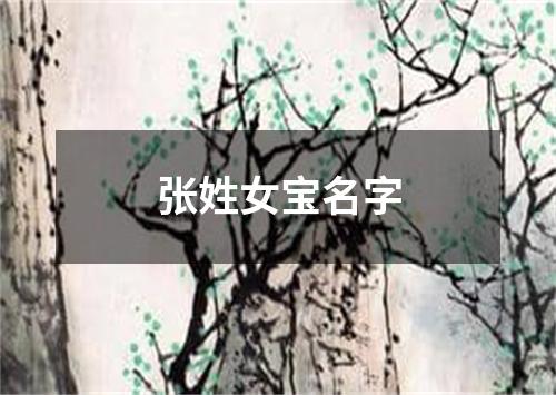 张姓女宝名字