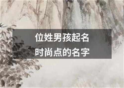 位姓男孩起名时尚点的名字