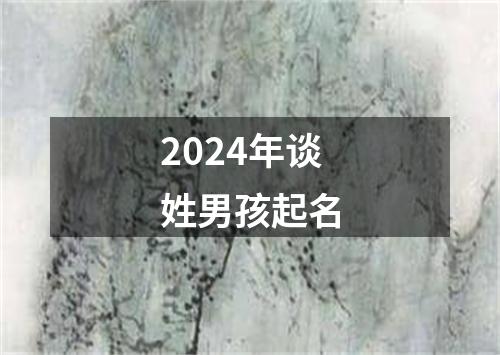 2024年谈姓男孩起名