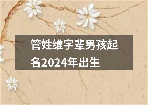 管姓维字辈男孩起名2024年出生