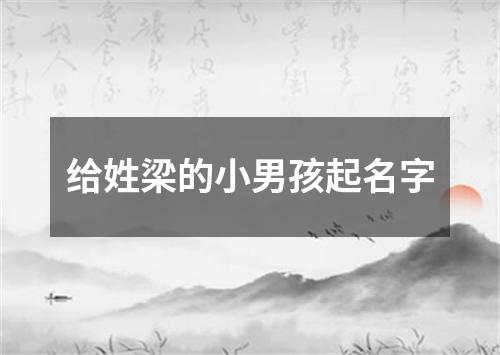 给姓梁的小男孩起名字