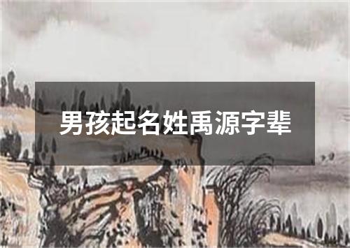 男孩起名姓禹源字辈