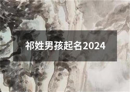 祁姓男孩起名2024