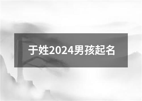 于姓2024男孩起名