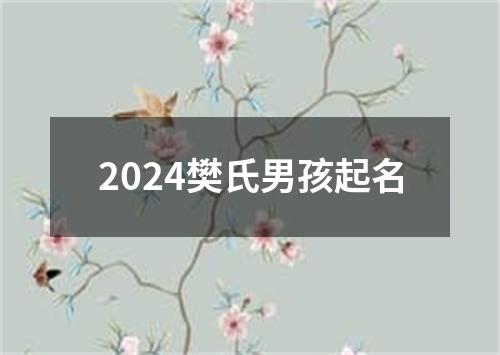 2024樊氏男孩起名