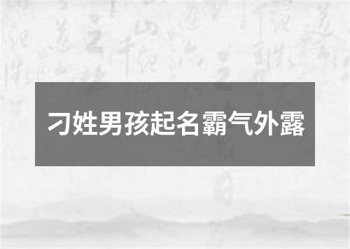 刁姓男孩起名霸气外露