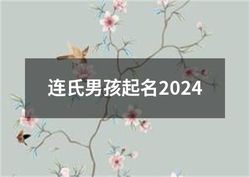 连氏男孩起名2024