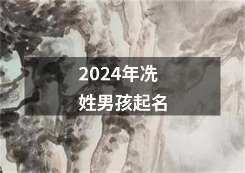 2024年冼姓男孩起名