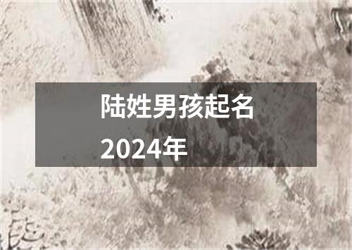 陆姓男孩起名2024年