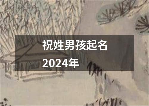 祝姓男孩起名2024年