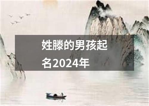 姓滕的男孩起名2024年