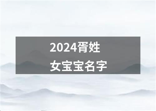 2024胥姓女宝宝名字