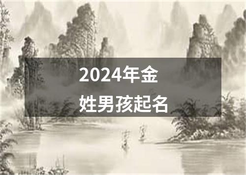 2024年金姓男孩起名