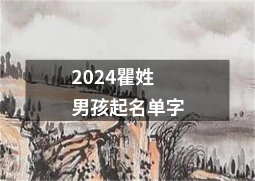 2024瞿姓男孩起名单字