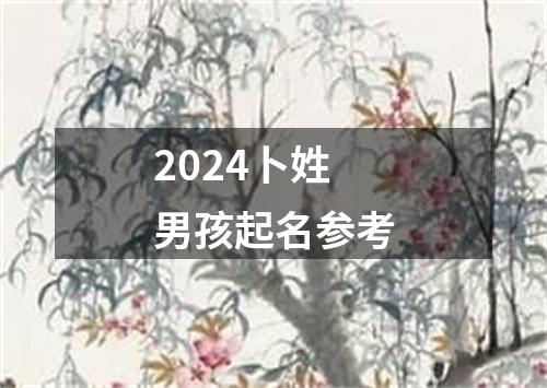 2024卜姓男孩起名参考