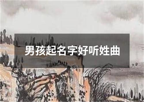 男孩起名字好听姓曲